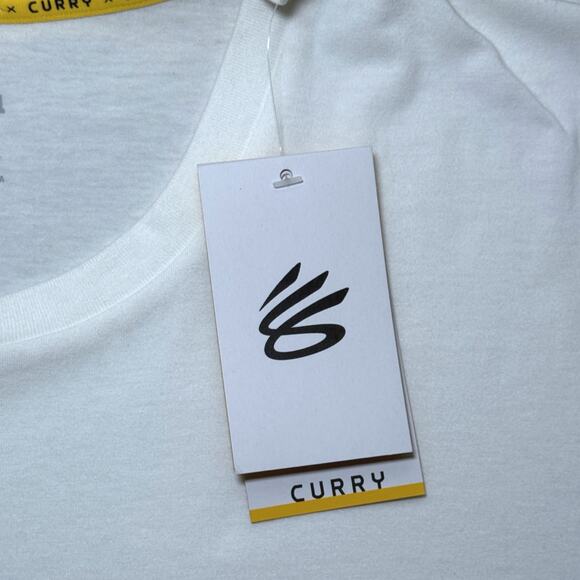 Under Armour Curry Sport White Tee Men’s XL NWT Loose Fit 1376805-100 NBA - Picture 6 of 9
